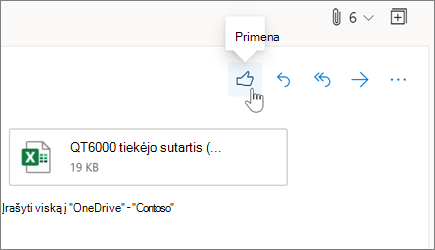 "Outlook" žiniatinklio "Outlook" el. laiško mylėti