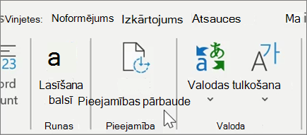 Pieejamības pārbaude programmā Word1