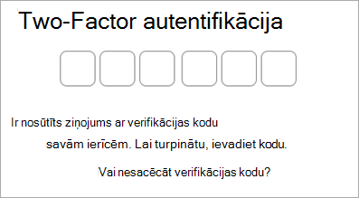 Apple ID 2-factor authentication ekrānuzņēmums