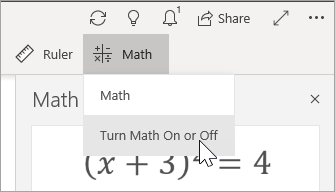 Slå Matematikk på eller av