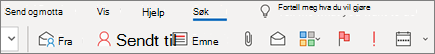Bruke Søk i Outlook