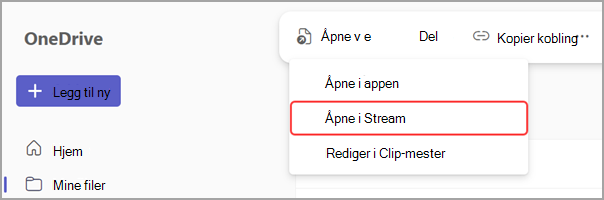 Redigere en møteavskrift i Stream