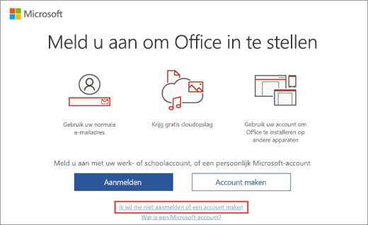 Toont de koppeling waarop u klikt om de productcode van het Microsoft Workplace Discount Program in te voeren