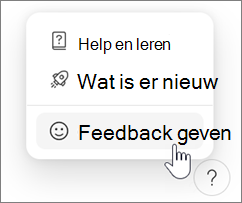 Feedback geven in Microsoft Loop