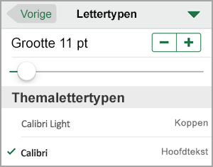 Tekengrootte wijzigen