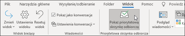 Pokaż priorytetową skrzynkę odbiorczą