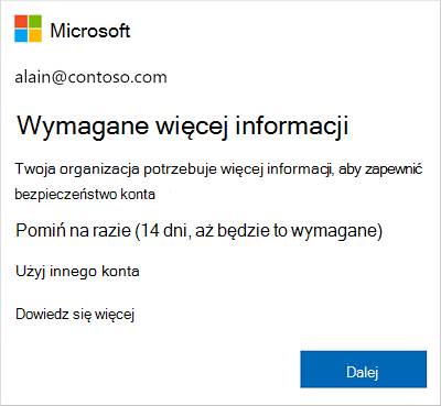 Monit o podanie dodatkowych informacji