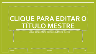 Layout do Slide de Título Base no PowerPoint