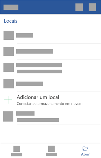 Selecione Adicionar um local