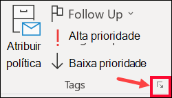 Selecione Mais Opções para definir um atraso na entrega.