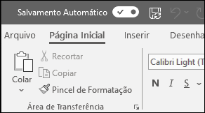 O botão de Salvamento Automático no Office