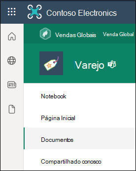 Encontre documentos no SharePoint