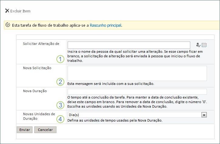 Formulário de reatribuição de tarefa