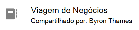 Indica quem compartilhou o bloco de anotações