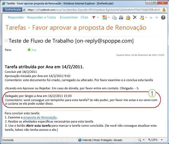 Notificação de tarefa reatribuída