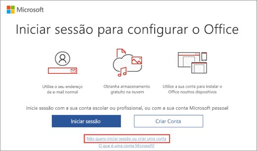 Mostra a ligação em que clica para introduzir a sua chave de produto do Programa de Descontos para Funcionários de Clientes Microsoft