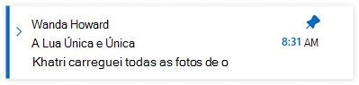 E-mails afixados no novo Outlook para Windows