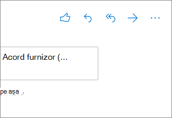 Opțiuni de răspuns în Outlook pe web