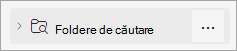 Captură de ecran cu folderele de căutare