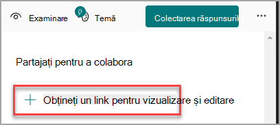 Obțineți un link pentru vizualizare