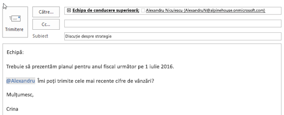 Puteți alege să afișați doar un prenume al persoanei