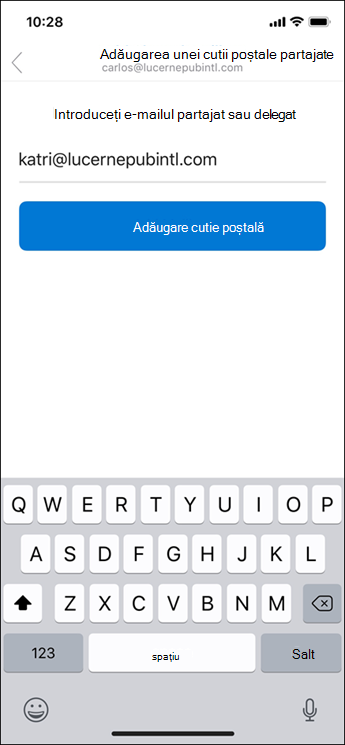 Introduceți adresa dvs. de e-mail.