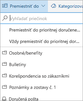 Prioritná doručená pošta v Outlooku na webe