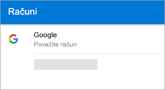 Outlook za Android lahko samodejno poišče vaš račun za Gmail.