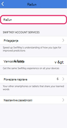 Swiftkey-Account-selected