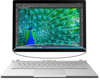 Mesto serijske številke na Surface Book odložišču