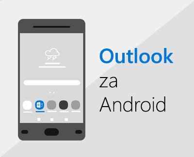 Kliknite, če želite nastaviti Outlook za Android