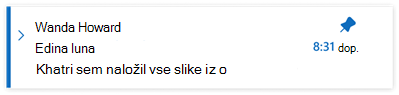 Pripeta e-poštna sporočila v novem Outlooku za Windows