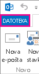 Kartica „Outlook datoteka“