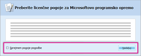 Pročitajte i prihvatite uslove licenciranja