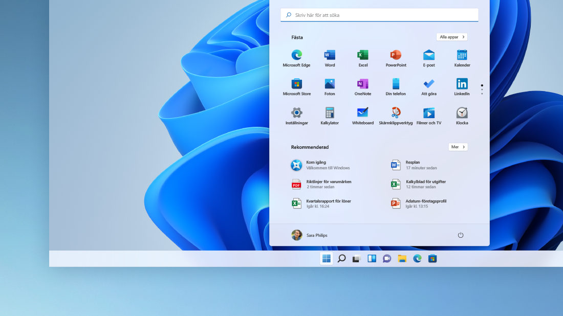 Börja i Windows 11