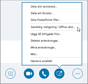 Samtidig redigering av ett dokument