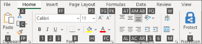 เคล็ดลับแป้น Ribbon ของ Excel