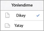 Yönlendirmeyi seçin