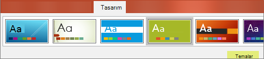 PowerPoint temaları