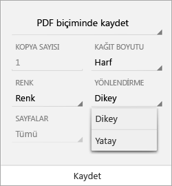 Yönlendirmeyi seçin