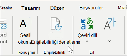 Word’de Erişilebilirliği Denetleme