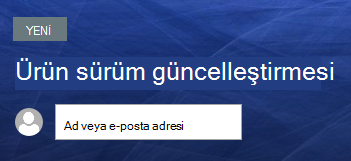 Başlığın üstündeki metin