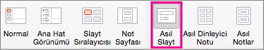 Mac için PPT Asıl Slayt Komutu