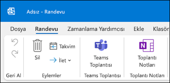 Outlook Toplantı Notları