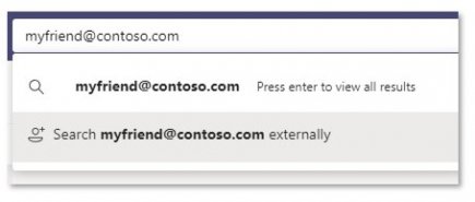 Пошук користувача Skype у Microsoft Teams