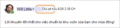 Ảnh chụp màn hình hiển thị huy hiệu chủ sở hữu cộng đồng trong Teams (Miễn phí).