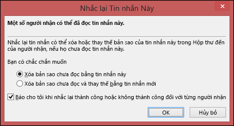 Hộp Thu hồi thư này