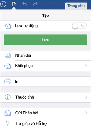 Tự động lưu