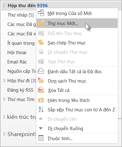 Thêm thư mục mới