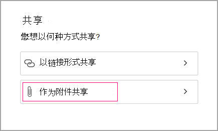 以附件形式共享